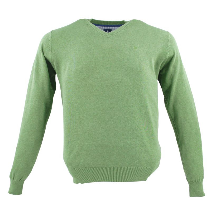 pull coton vert gazon de la marque REDMOND