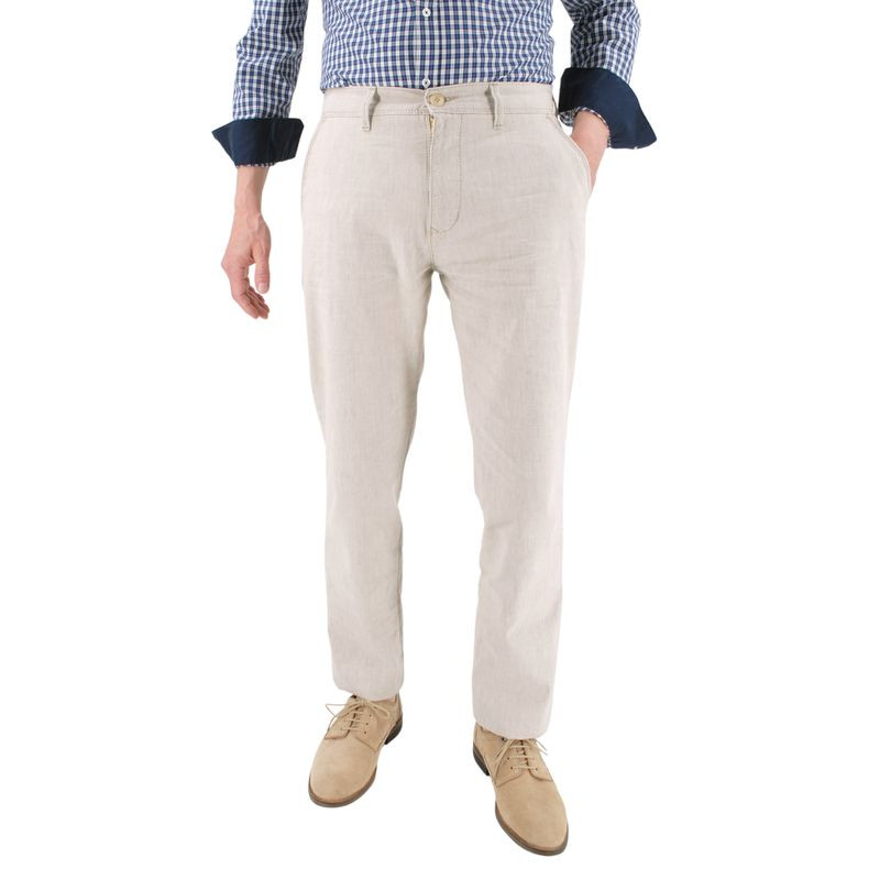 pantalon coton et lin, modèle Robert de chez PIONEER