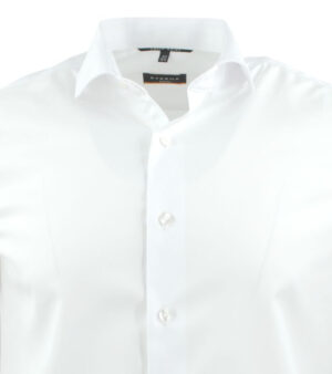 Chemise slim ETERNA blanc opaque popeline 8817et