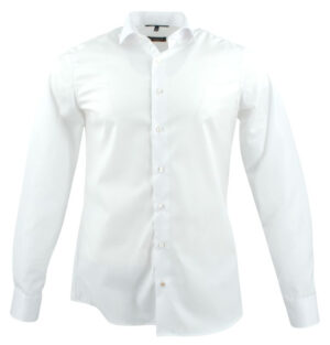 Chemise slim ETERNA blanc opaque popeline 8817et