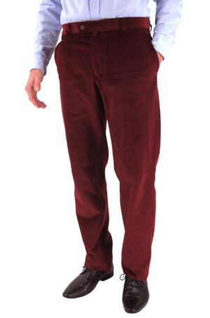 Pantalon velours cosserat GIANNI MARCO rouge H092