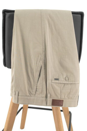 Pantalon en coton léger Mens Madison taupe / beige 4917Men