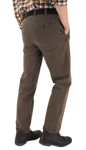 Pantalon peau de pêche MENS Madrid gris-marron 2046Med