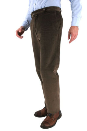 Pantalon velours cosserat GIANNI MARCO vert pin H092