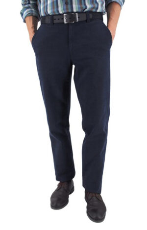 Pantalon peau de pêche MENS Madrid bleu 2046Med