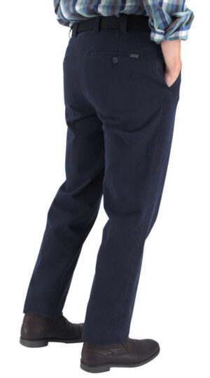 Pantalon peau de pêche MENS Madrid bleu 2046Med