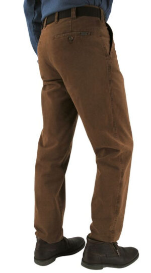 Pantalon peau de pêche MENS Madrid caramel 2046Med