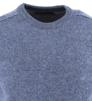 pull laine BEST GUEST ras du cou gris bleu 701bg