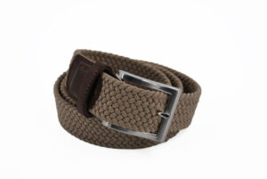 Ceinture extensible M.E.N.S. tressée beige Basalt