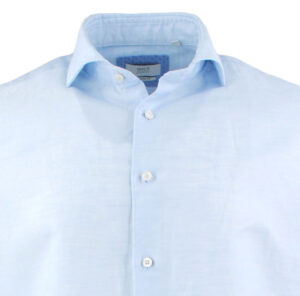 Chemise ETERNA 1863 coton lin Modern Fit bleu ciel