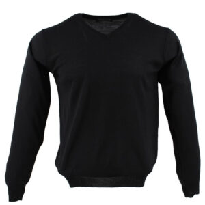 pull col V MONTE CARLO 4021 laine fine noir