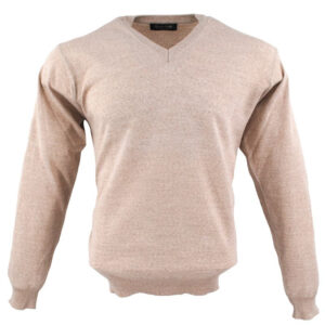 pull col V MONTE CARLO 4021mc laine fine beige