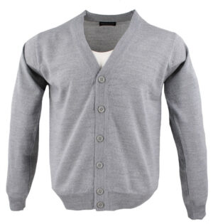 gilet boutonné MONTE CARLO 4028mc laine fine gris