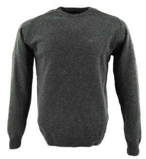 pull homme BEST GUEST ras du cou 80% laine anthracite 701bg