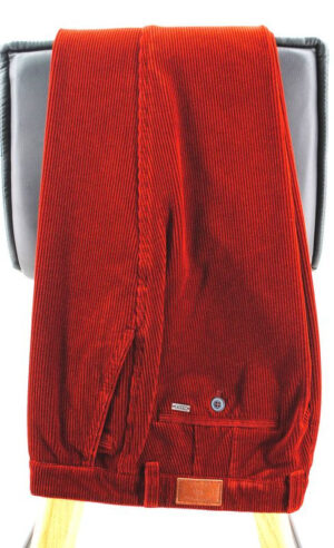 Pantalon velours MENS Madison rouille rouge 4984Men