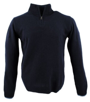 pull camionneur 80% laine GUY DE BERAC R1387 marine