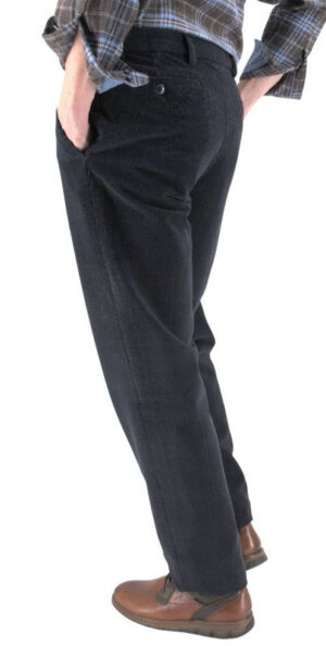 Pantalon velours de laine GIANNI MARCO Juan marine H093