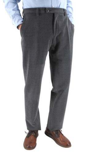 Pantalon velours de laine GIANNI MARCO Juan gris H093