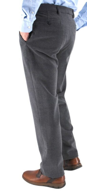 Pantalon velours de laine GIANNI MARCO Juan gris H093