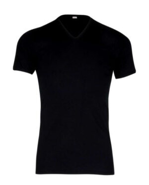 Tee-shirt coton EMINENCE col V 318 noir