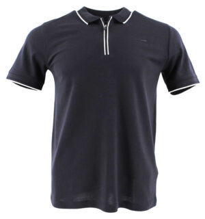 Polo uni col zip PIERRE CARDIN 2020 marine