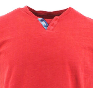 T-shirt indigo MONTE CARLO uni denim rouge