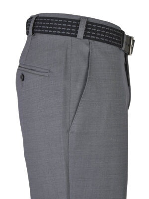 Pantalon laine fine MENS 2601 Madrid gris foncé