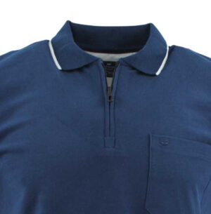 Polo zippé casual REDMOND marine