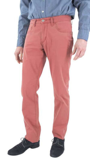 Pantalon 5 poches PIONEER Eric Mégalight 3923 rose