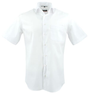 chemise Eterna uni blanc manches courtes Modern Fit 8817et