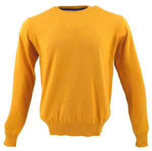 Pull ras du cou REDMOND 500rd en coton ocre