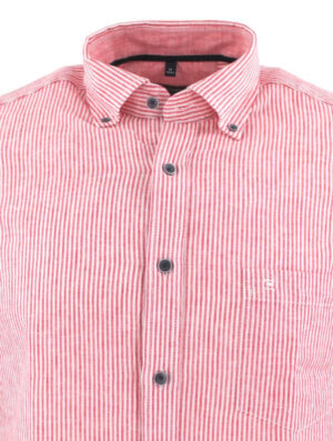 chemise lin CASA MODA Casual Fit rayures rouges