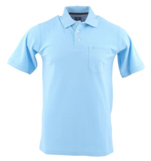 Polo casual REDMOND 900rd maille piquée bleu ciel