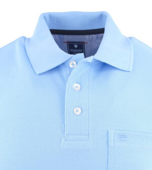 Polo casual REDMOND 900rd maille piquée bleu ciel