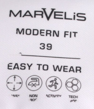 chemise homme stretch Marvelis Modern Fit uni blanc