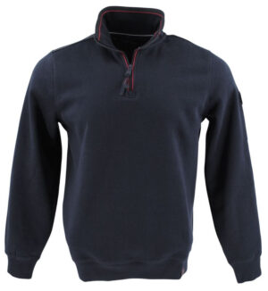 sweat CASA MODA col zip marine