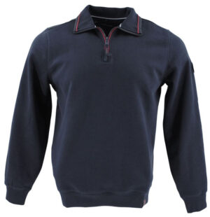 sweat CASA MODA col zip marine