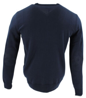 Pull homme col V BLACK WELLIS marine