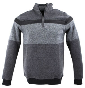 pull sweat zippé CAPTEN gris et anthracite