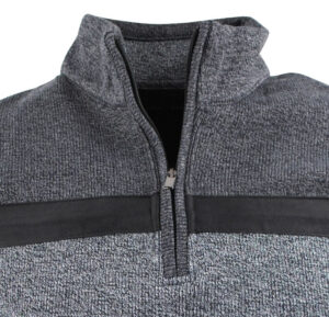 pull sweat zippé CAPTEN gris et anthracite