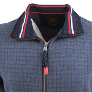 gilet sweat MONTE CARLO bleu