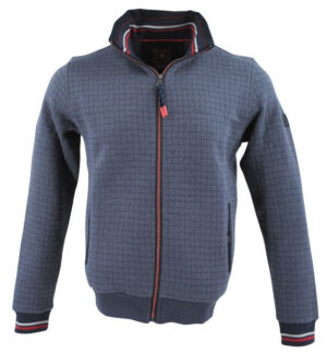 gilet sweat MONTE CARLO bleu