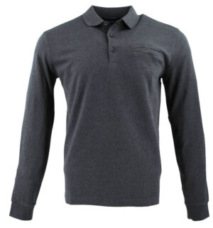 Polo manches longues PIERRE CARDIN gris