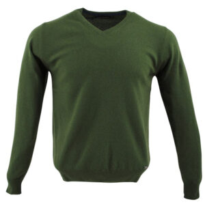 pull chaud laine BEST GUEST col V vert 228420bg