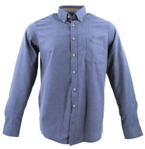 chemise manches longues uni bleu CASA MODA Casual Fit