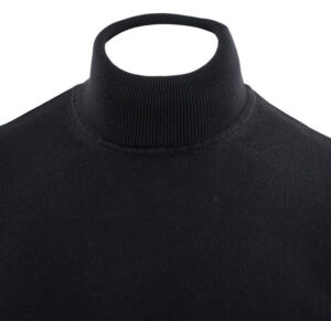 pull homme col roulé noir BEST GUEST 314R