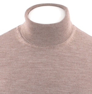 pull homme col roulé sable BEST GUEST 314R