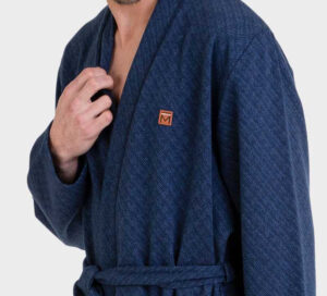 Robe de chambre homme marine MASSANA