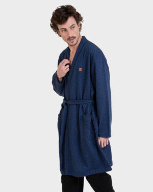 Robe de chambre homme marine MASSANA