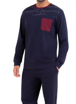 Pyjama long homme Eminence thème oenologie